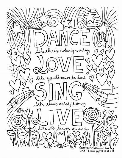 Coloring Pages Adults Quote Adult Printables Inspiring