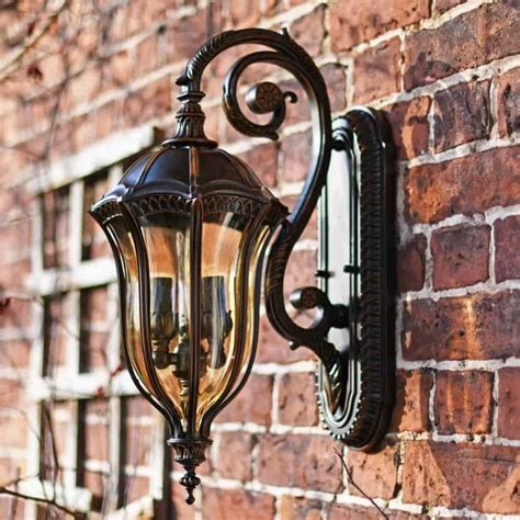 Outdoor Wall Lanterns And Porch Lights 250 300mm 10 12 Black