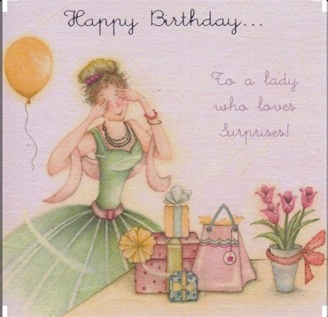 Lady Happy Birthday Images Printable Template Calendar