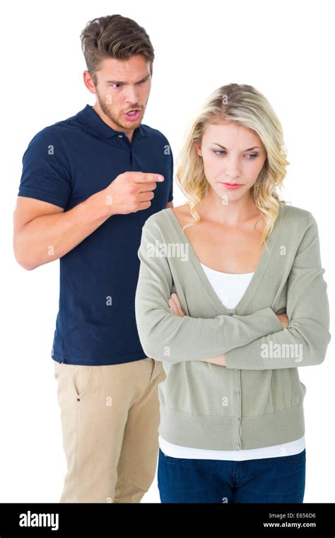 Young Couple Having An Argument Stock Photo Alamy