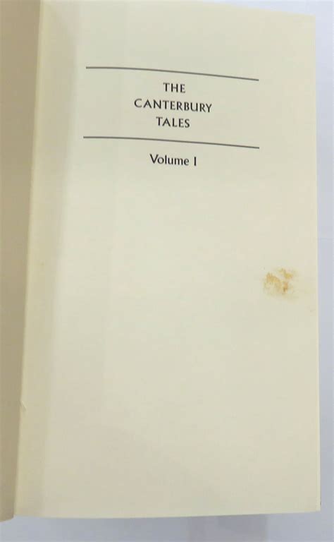 The Canterbury Tales Folio Society Three Volume Boxed Set By Geoffrey