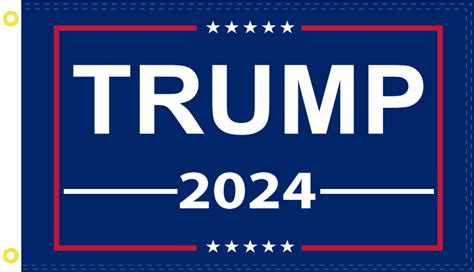 Trump 2024 Campaign Flag 12x18 Inches Boat Flags 100d Rough Tex Doubl