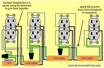 wiring diagram for a series of receptacles | Home ...
