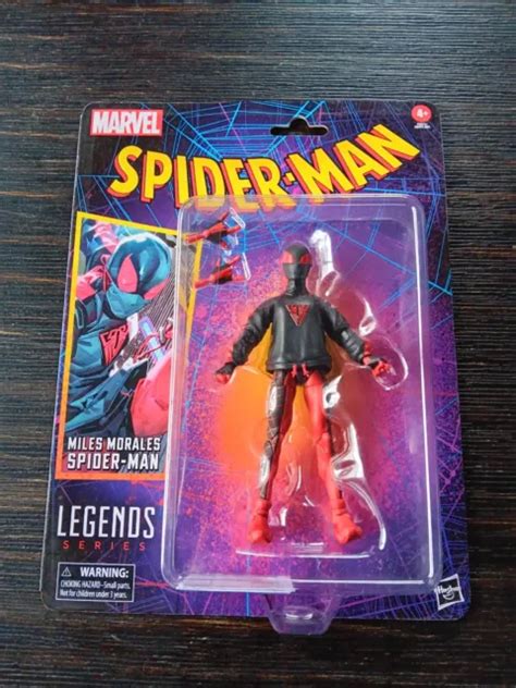 Marvel Legends Retro Spiderman Miles Morales Figure Into The Spider