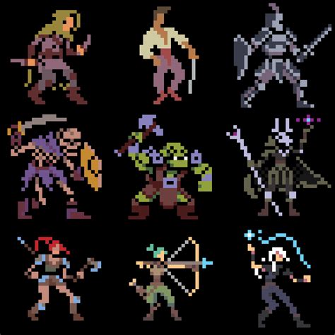 Collection 1 32x32 Fantasy Characters And Creatures Rpixelart