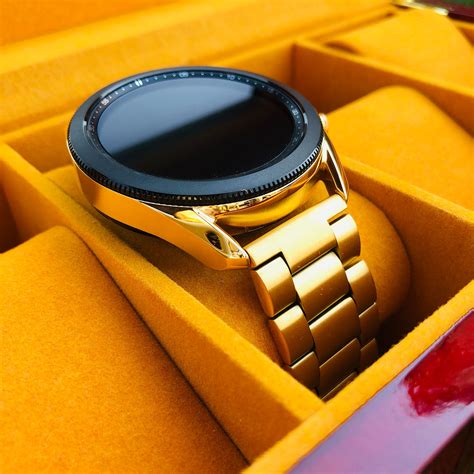 24k Gold 45mm Galaxy Smart Watch 3 Gold Links Band 45 Mm 2020