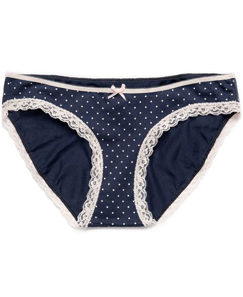 Lyst Jessica Simpson Maternity Polka Dot Bikini Panties In Blue