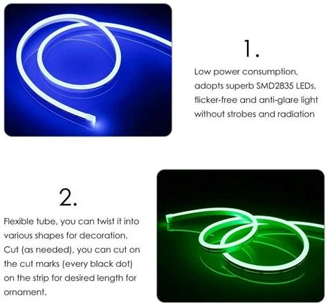 12v Flexible Led Strip Waterproof Sign Neon Lights Silicone Etsy