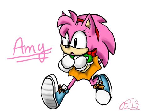 Classic Amy Rose By Artisyone On Deviantart