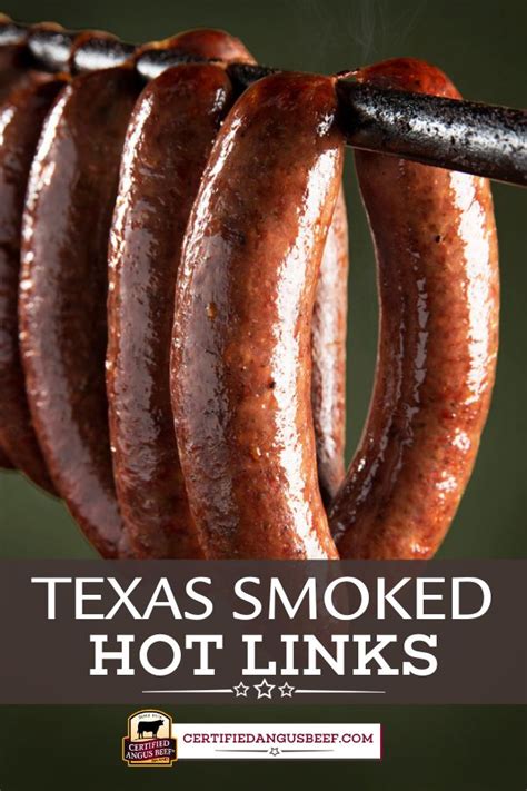 Texas Smoked Hot Links Homemade Sausage Recipes Smoked Food Recipes