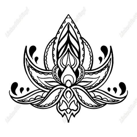 Design Free Mandala Lotus Flower Svg Files Linkedgo Vinyl