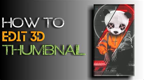 How To Make A Thumbnail For Youtube With Facerig Dasforall