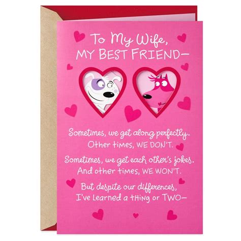 To My Wife My Best Friend Valentines Day Card In 2020 Friends