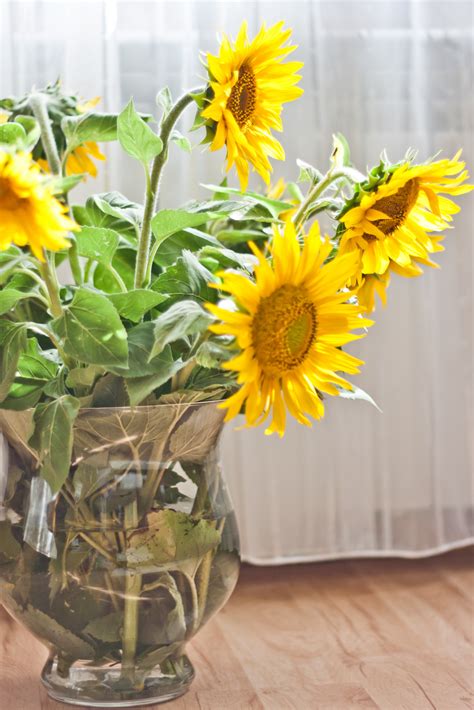 Fake Yellow Flowers In Vase Manfiter Artificial Fake Flowers 4pcs