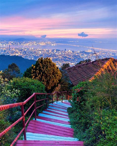 Upper station refurbishment works (phase 4). Step 1) Get up to Penang Hill. Step 2) Enjoy. the. view. # ...