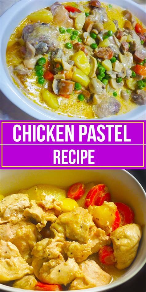 Chicken Pastel Recipe In A White Bowl