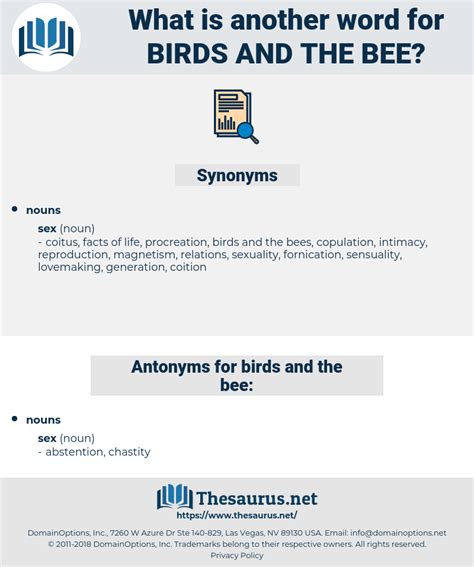 Birds And The Bee 51 Synonyms And 2 Antonyms