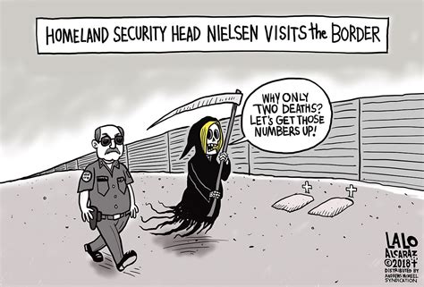 Homeland Security Boss Lady Kirstjen Nielsen Visits The Border Toon