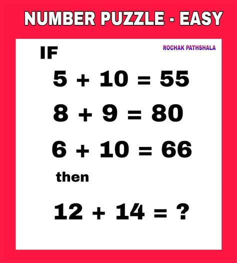 Number Puzzle 1 Number Puzzles Brain Teasers With Answers Teaching
