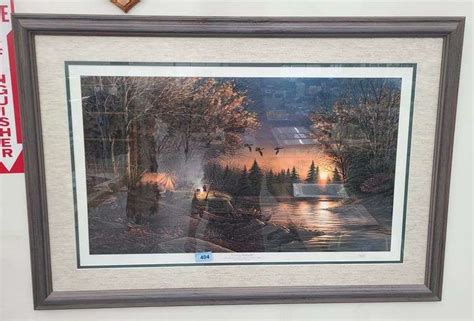 Terry Redlin Evening Solitude Framed Print Kramer Auction Llc