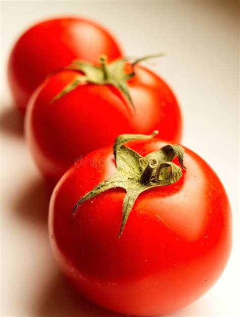 Three Tomatoes With Waterdrops Stock Photo Image Of Food Nature 4652826