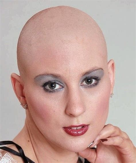 hairdare bald smooth headshave closeshave baldwoman shavedhead beautiful
