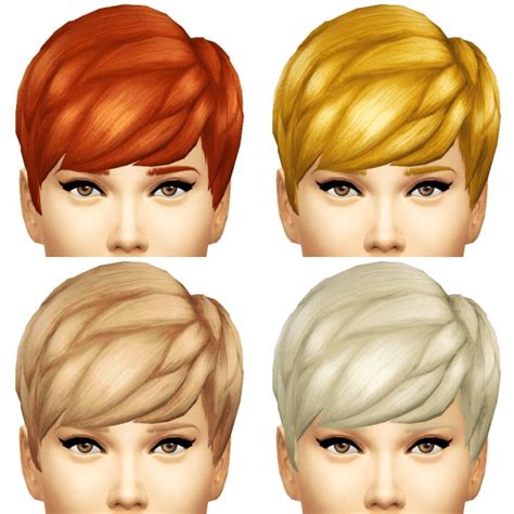 Sims 4 Hairs Sim4ny Straight Bangs Hairstyle Converted From Child To