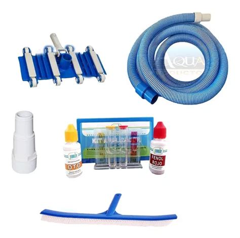 Kit De Mantenimiento Para Alberca 5 Pza Manguera 7 Mts Kit