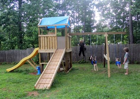 Maybe you would like to learn more about one of these? 34 Free DIY Swing Set Plans for Your Kids' Fun Backyard Play Area