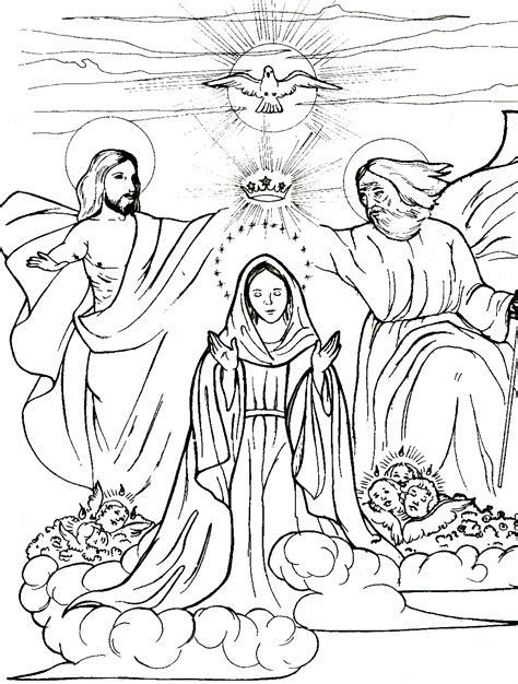 virgin mary coloring pages sketch coloring page
