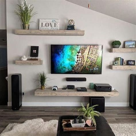 20 Living Room Floating Shelves Decor Ideas