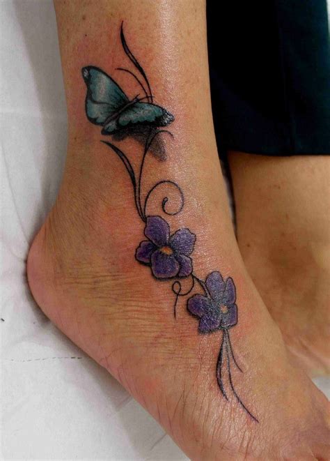 Farfalla Tattoo Caviglia Tatuaggiolon