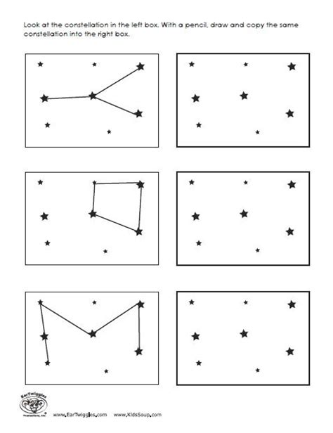 Constellations Printable Worksheets Learning How To Read