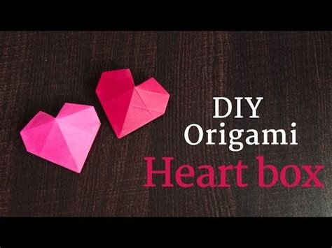 Diy Origami Heart Box How To Make Heart Box Easy Tutorial Of Heart