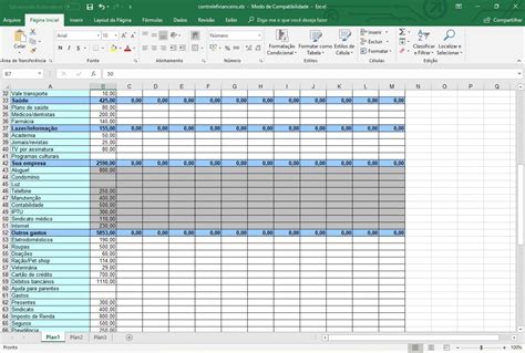 Planilha De Controle Financeiro Completo Em Excel Riset