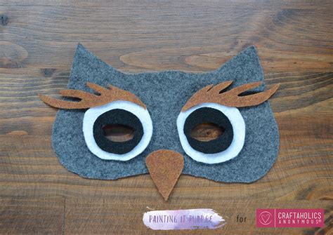 Owl Mask Template Printable