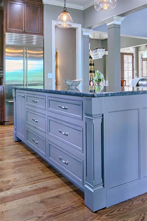 20 Blue Stained Kitchen Cabinets