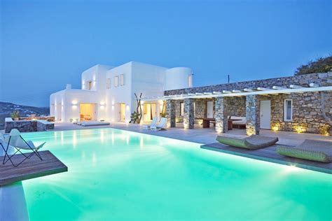 Rental Villa With Amazing Sea And Sunset View Greece Luxury Homes
