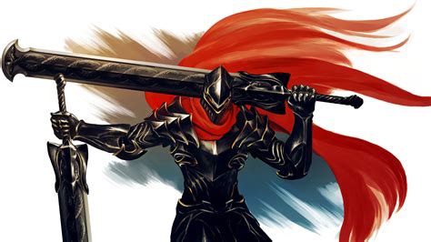 Download Warrior Helmet Armor Sword Ainz Ooal Gown Anime Overlord 4k