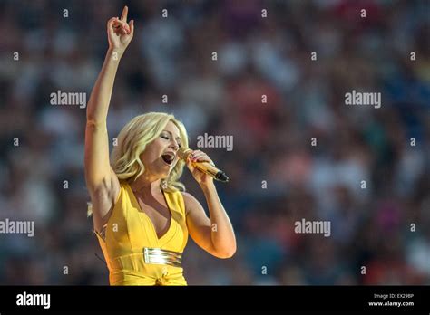 Berlin Germany 04th July 2015 Singer Helene Fischer Performs On Stage At The Olympia Stadium