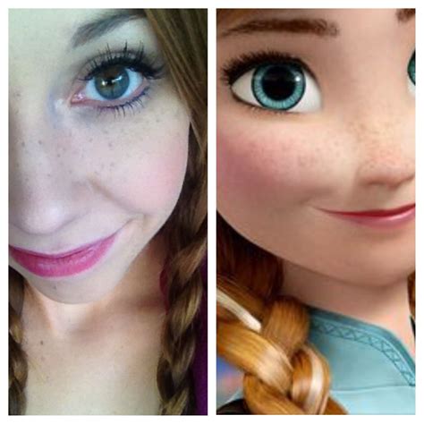 Pin By Emily Reynolds On Cosplays And Costumes 🎨👯‍♀️ Anna Frozen Makeup Frozen Makeup Disney