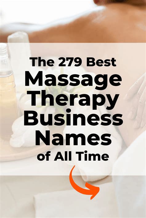 The Ultimate List Of Unique Clever And Funny Massage Business Names Find Good Massage Company