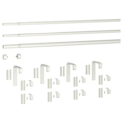 Maybe you would like to learn more about one of these? RÄCKA / HUGAD Triple curtain rod combination, white, Min ...