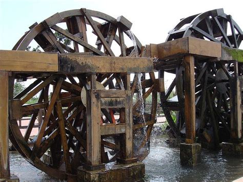 Watermills In Northern Taiwan Windmill Water Water Wheels Grain Mill