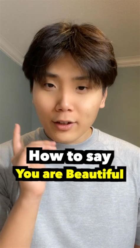 how to say “you are beautiful” in korean tiktok and ig korean hamin korean language learning