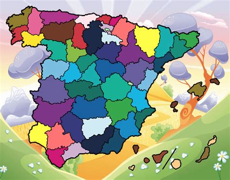 Dibujo De Las Provincias De España Pintado Por En El Día 24