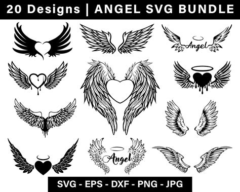 Angel Wings Svg Bundle Wings Svg Angel Svg In Loving Mail Napmexico The Best Porn Website