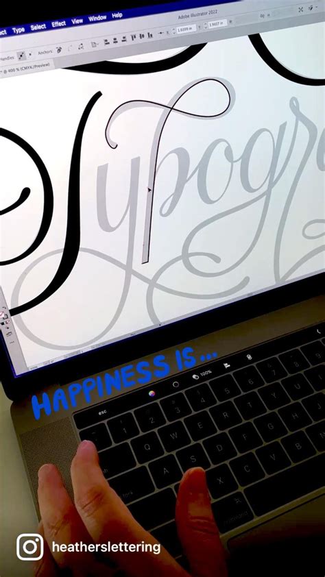 Typography Round Hand Lettering Process Video Created In Adobe