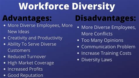 Advantages And Disadvantages Of Workforce Diversity Bokastutor