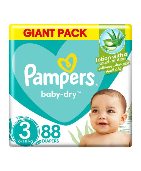 Pampers Giant Pack Baby Dry Diapers Size 3 88 Pieces Online In Uae